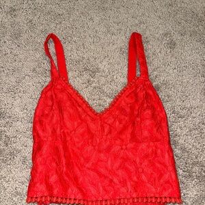 Hollister Scarlet Textured Top